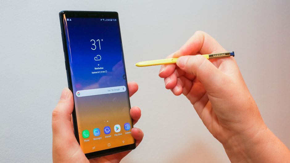Actualización del Galaxy Note 9