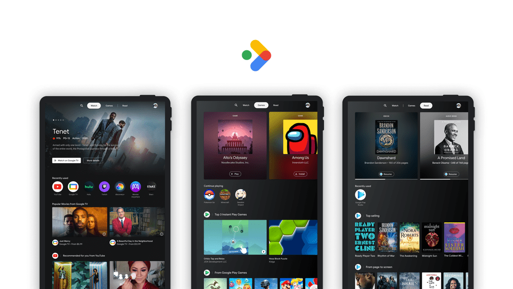 Entertainment Space de Google