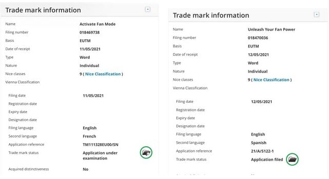 Marcas registradas por Samsung