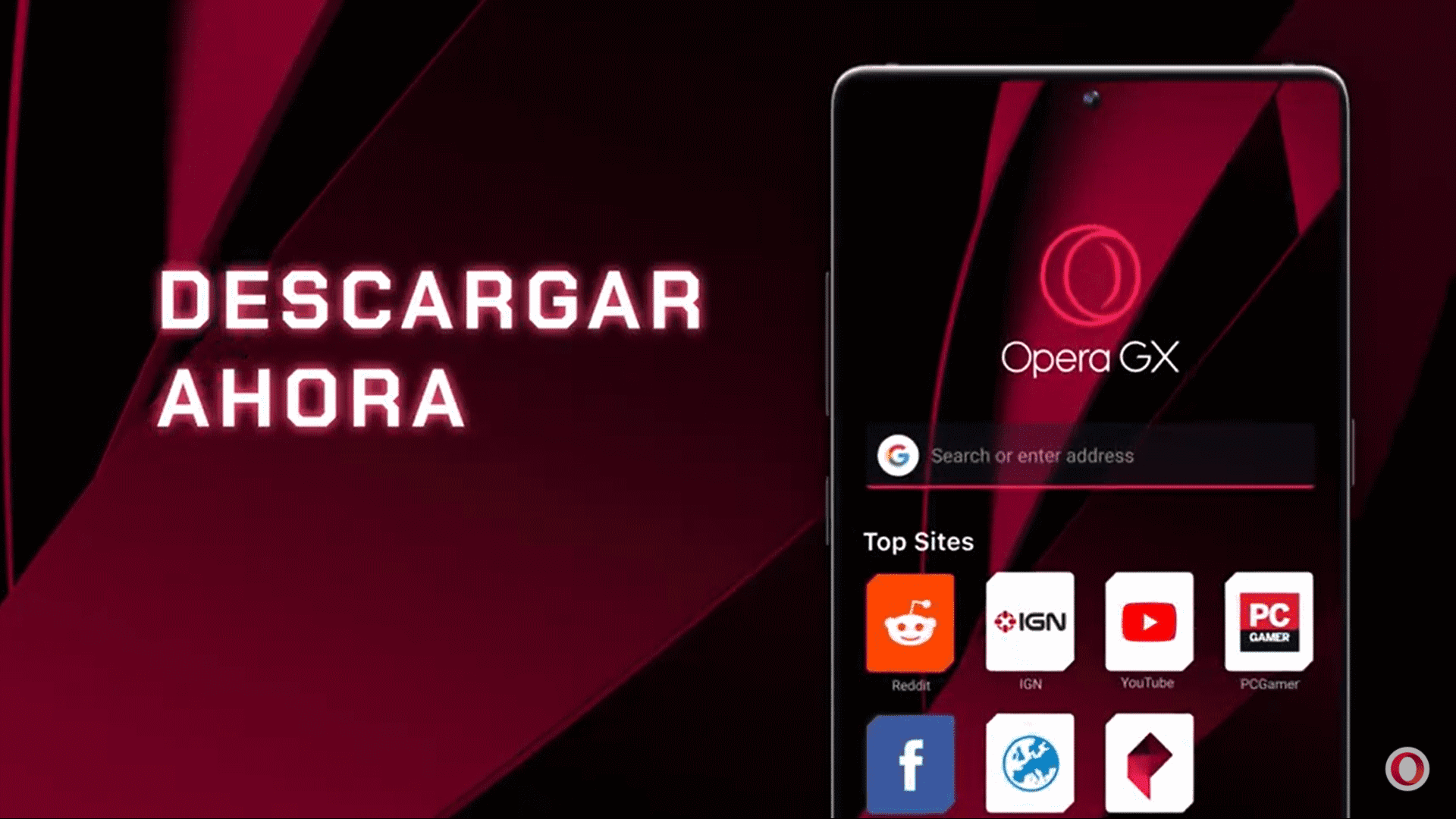 Opera GX para Android e iOS