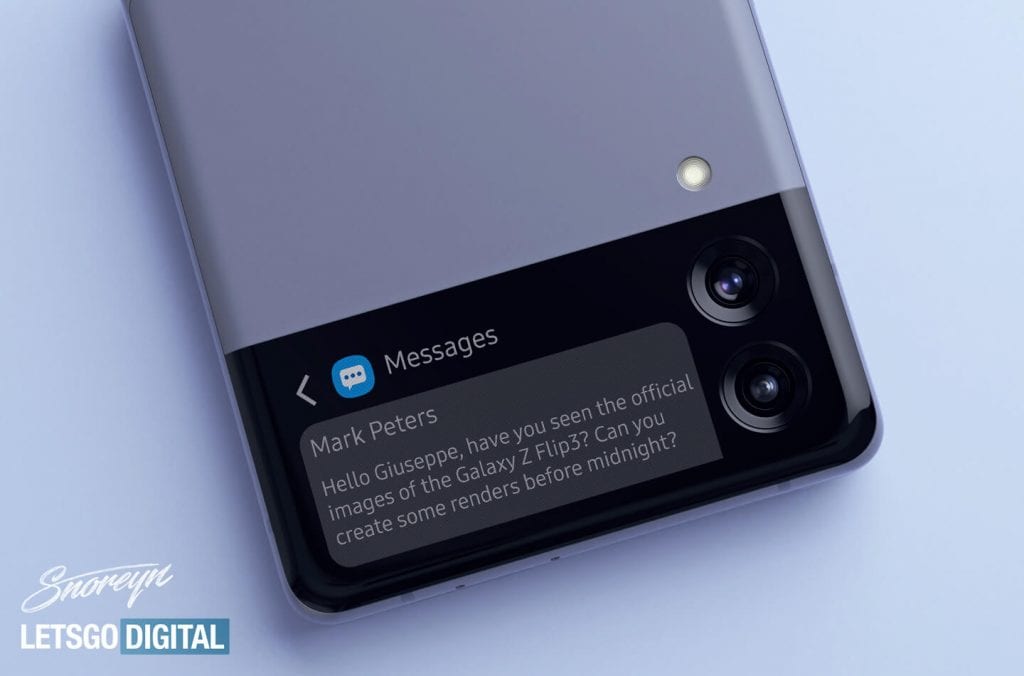 Renders Samsung Galaxy Z Flip 3