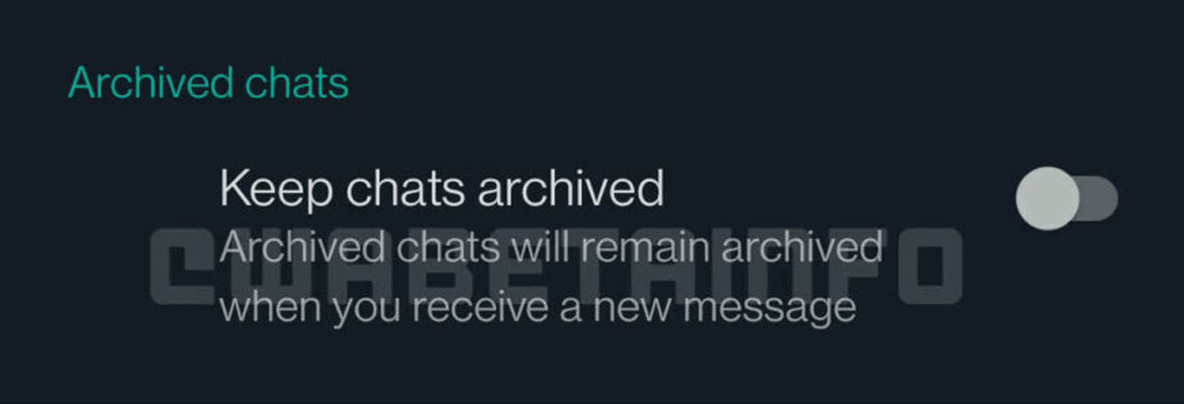 WhatsApp ocultara para siempre los mensajes archivados