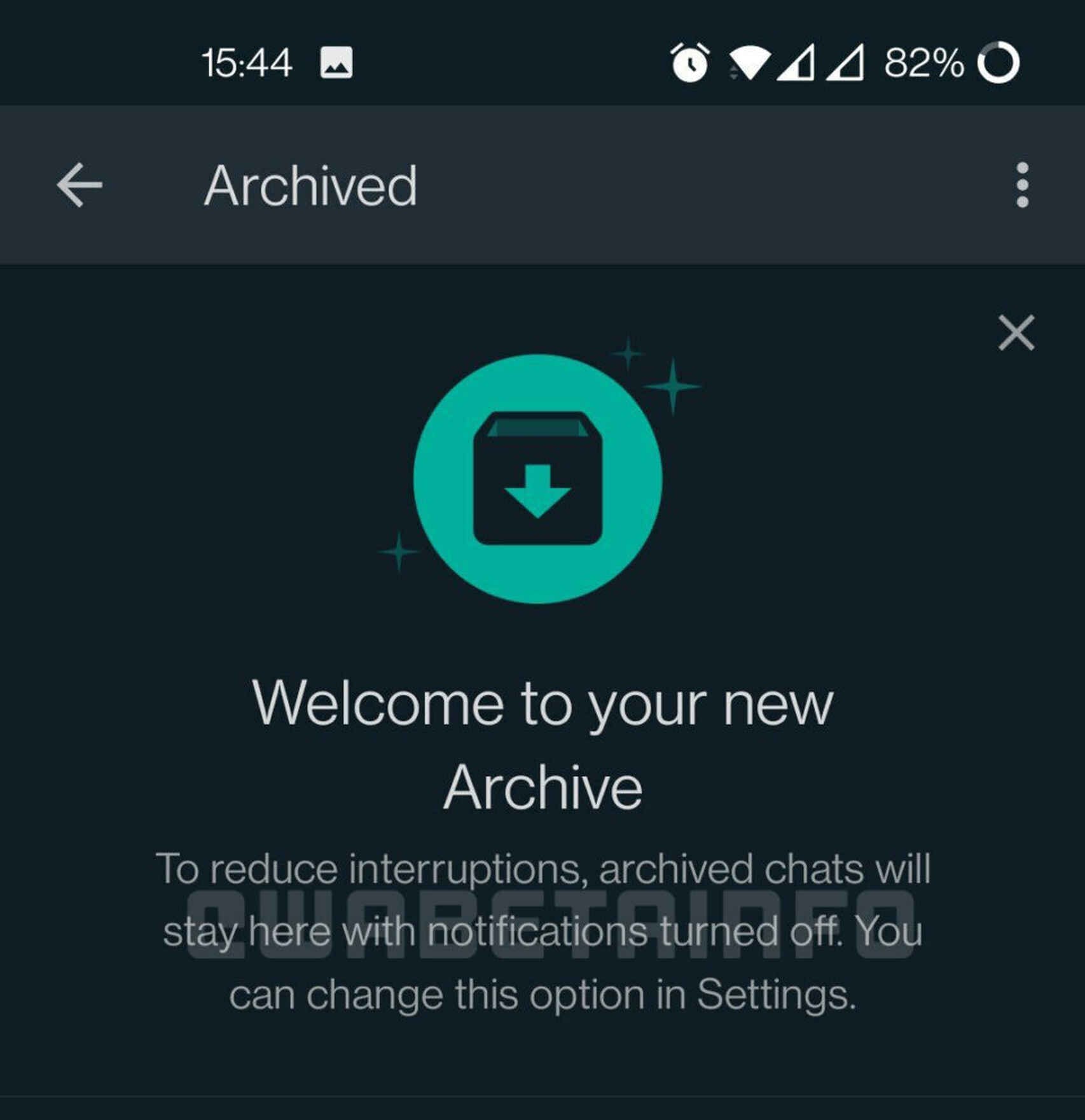 WhatsApp ocultara para siempre los mensajes archivados