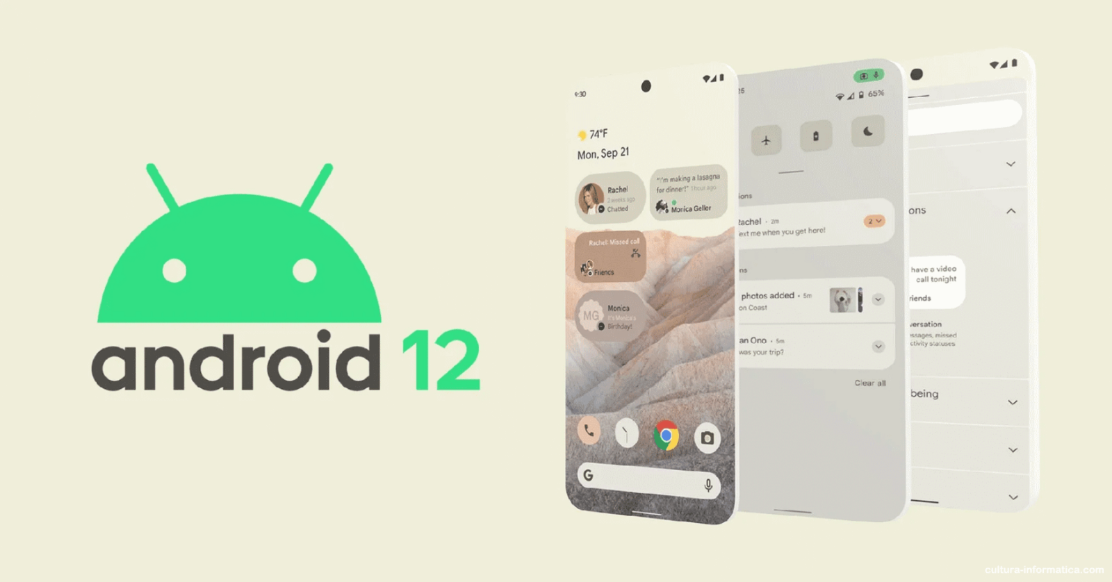 Indicador de llamadas Android 12