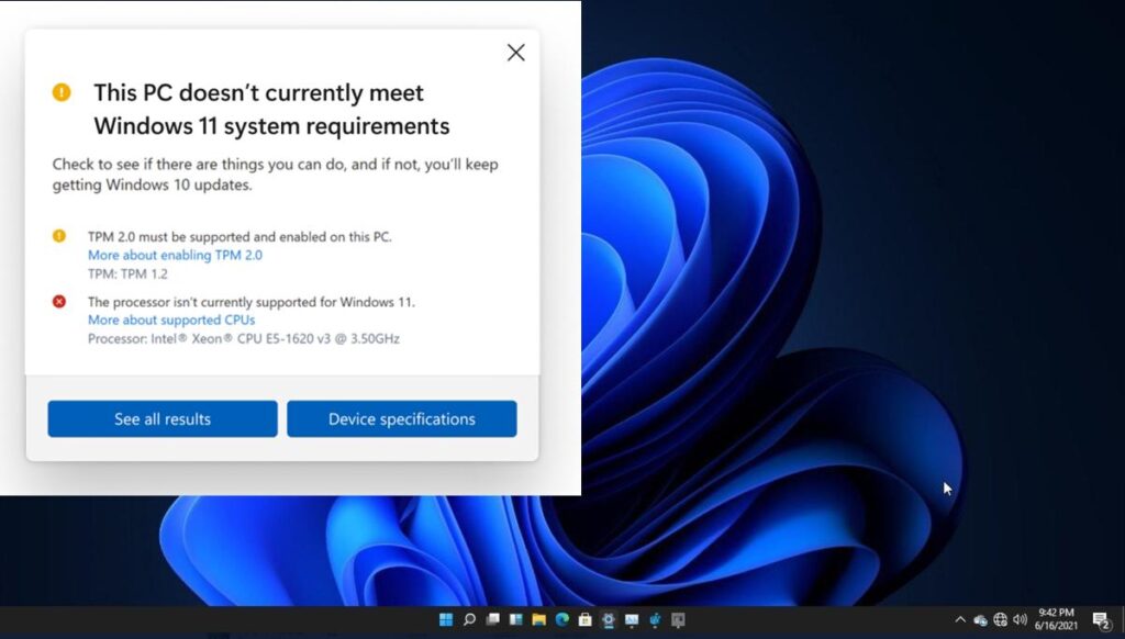 Windows 11 Intel