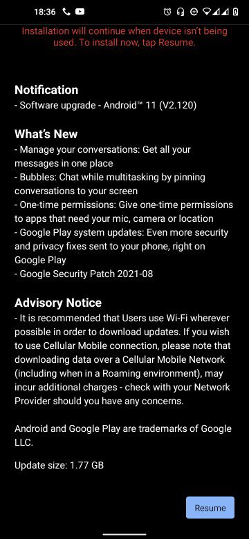 Android 11 para Nokia 5.4