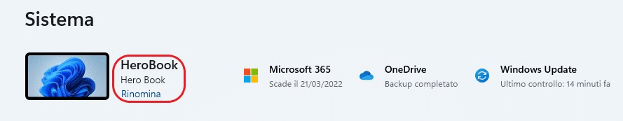 Cambiar nombre del PC en Windows 11