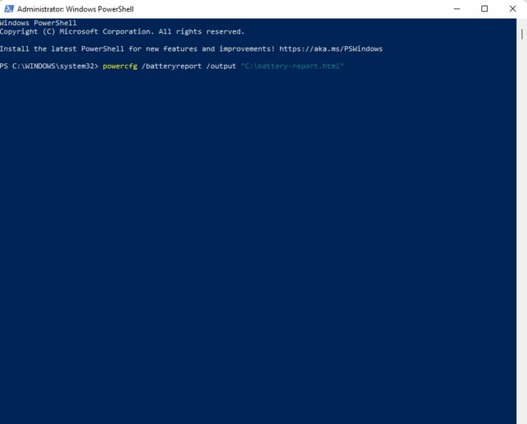 Estado de batería Windows 11