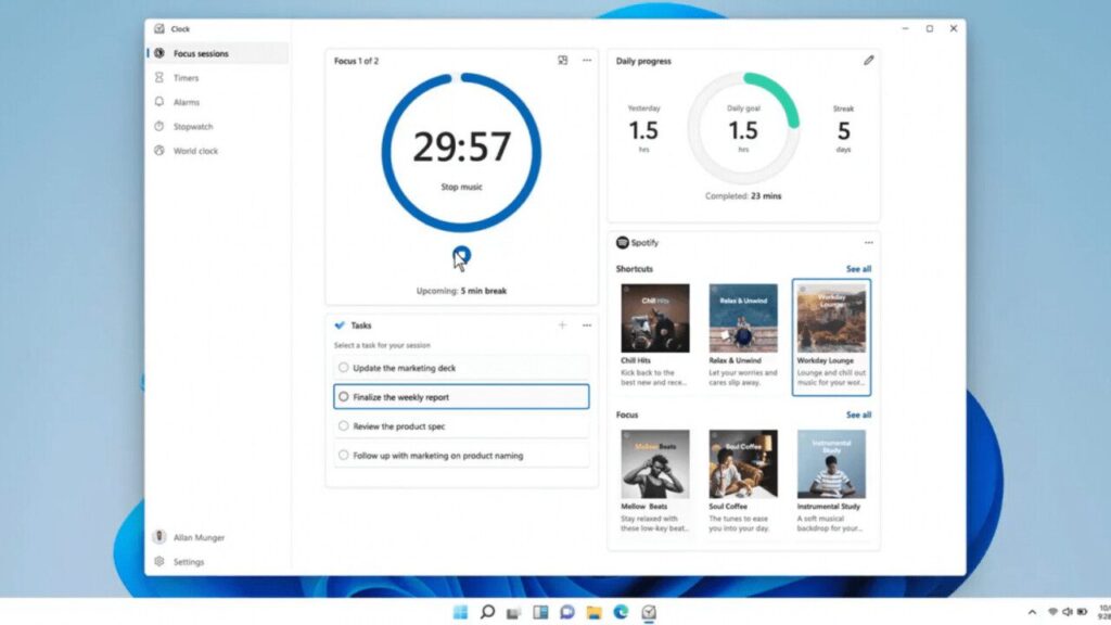 Focus Windows 11