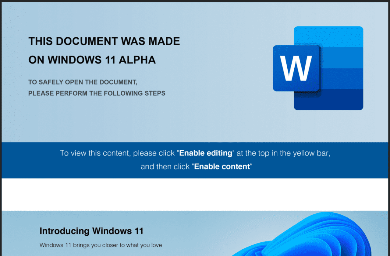 Malware Windows 11 Alpha