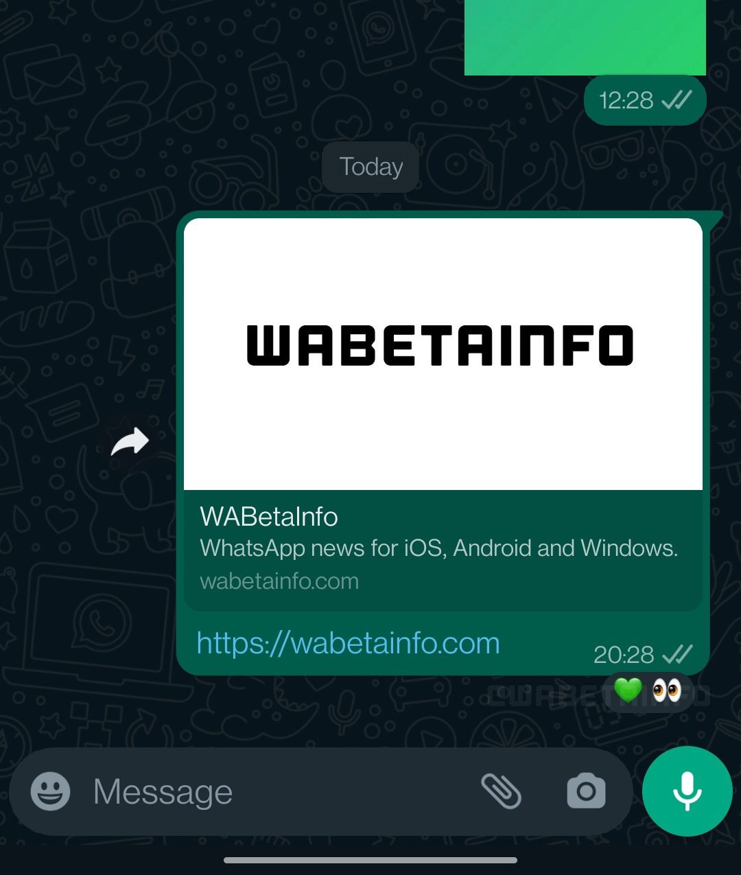 Reacciones en WhatsApp para Android