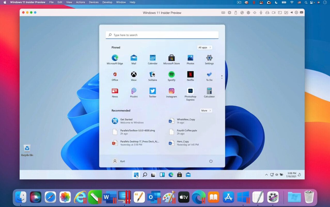 Windows 11 no compatible con Chip M1 de Apple