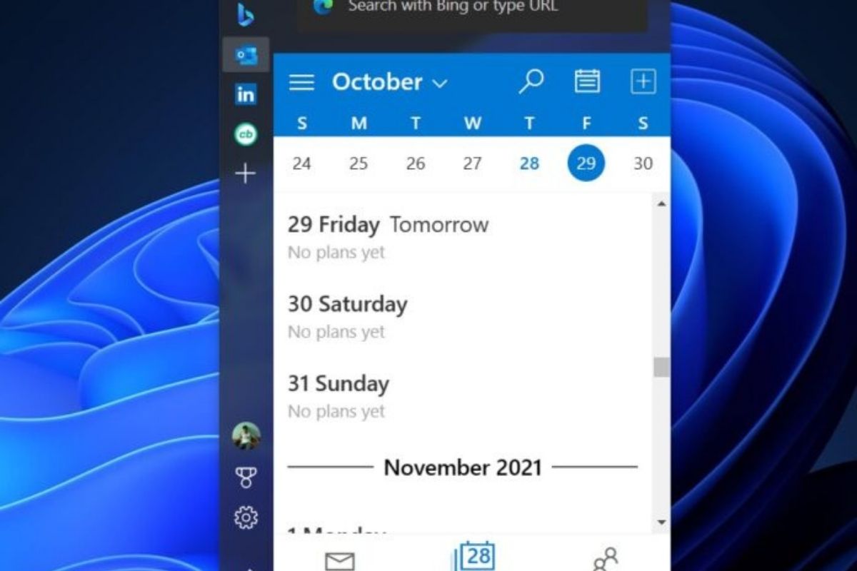 Edge Bar de Microsoft Edge para Windows
