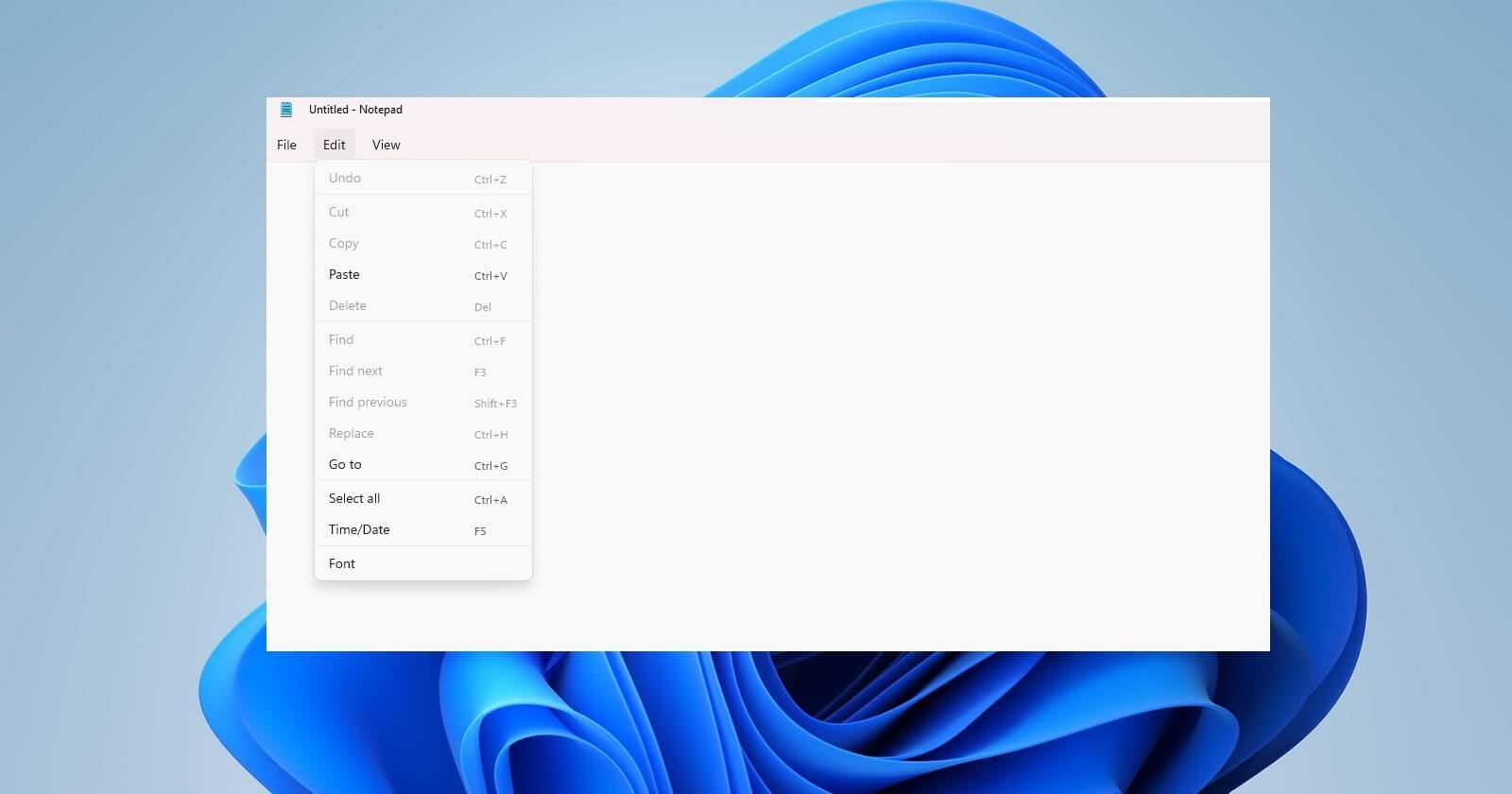 Nuevo Bloc de Notas de Windows 11