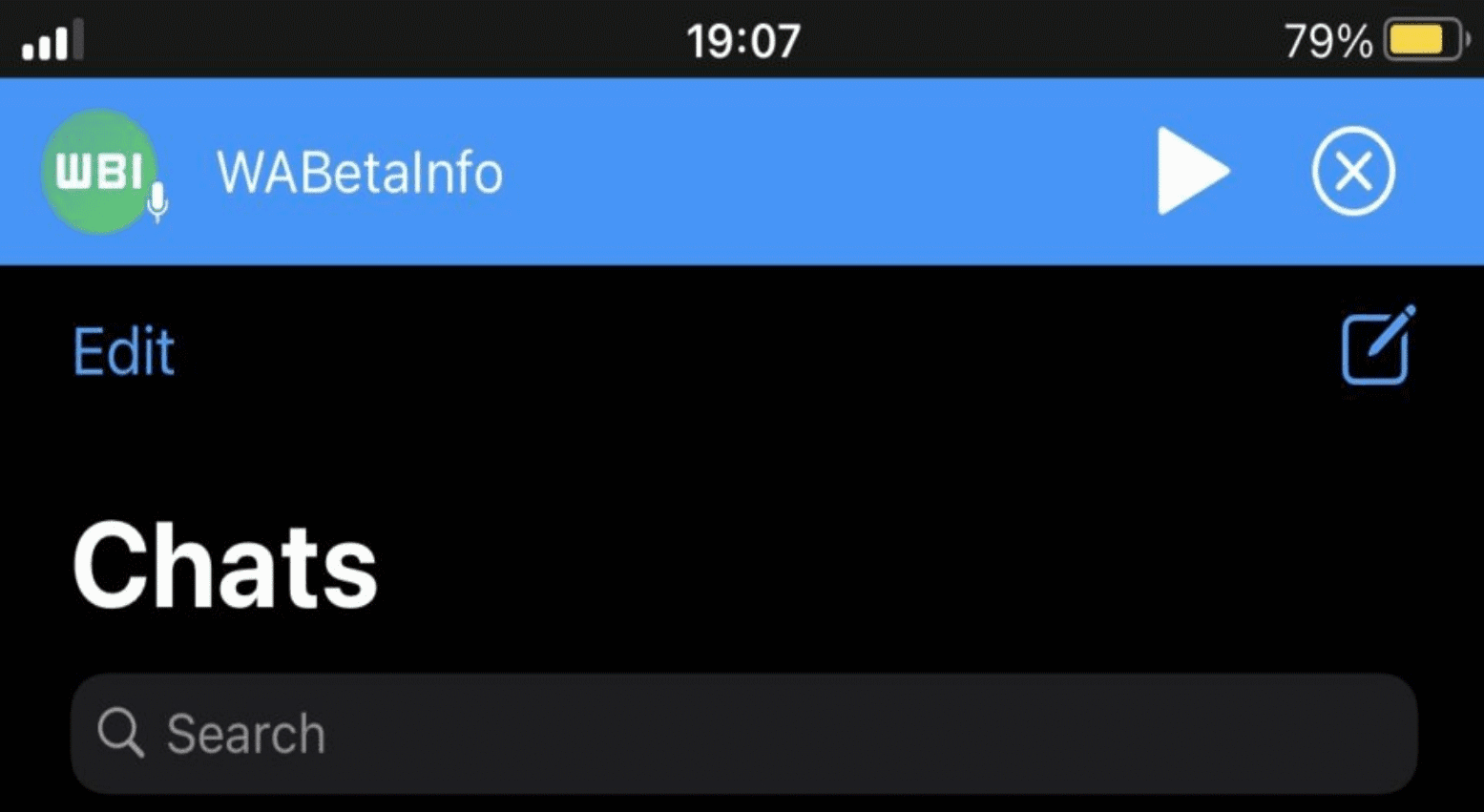 Nuevo reproductor de notas de voz de WhatsApp