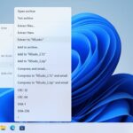 Opciones del Menú contextual de Windows 11
