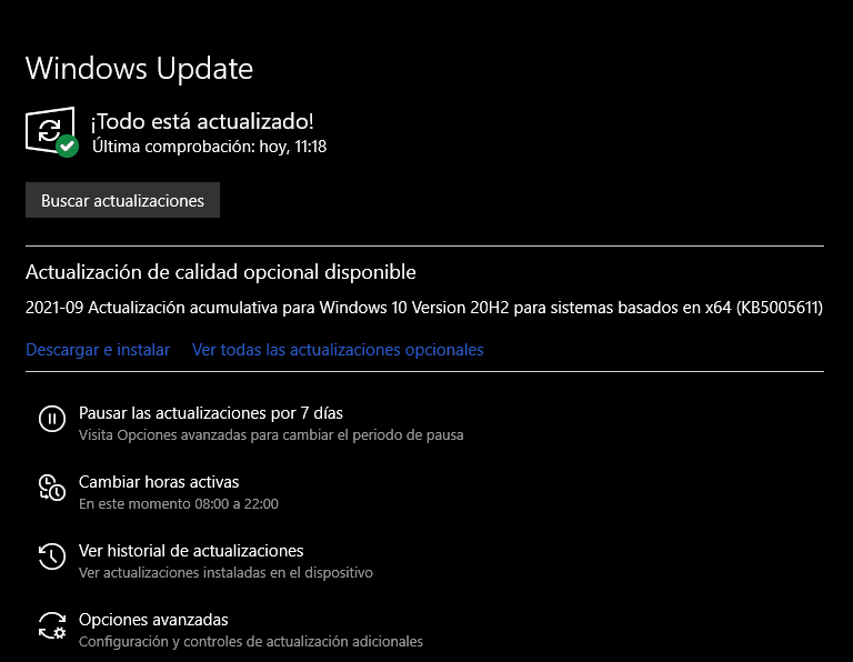 Windows 10 KB5005611