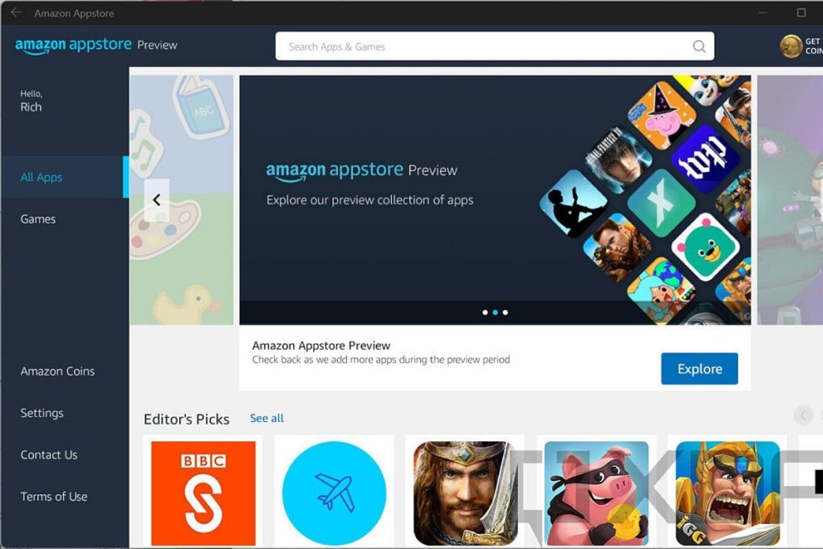 Aplicaciones Android disponibles en el Canal Dev