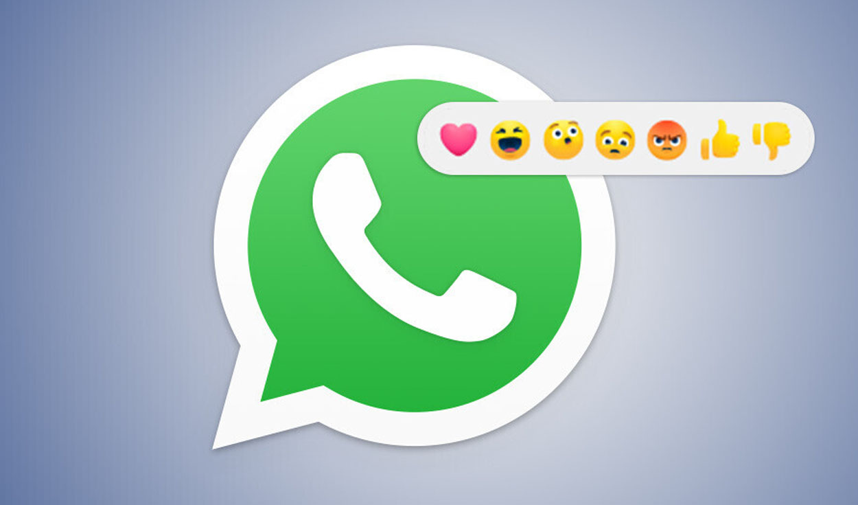 Reacciones en WhatsApp