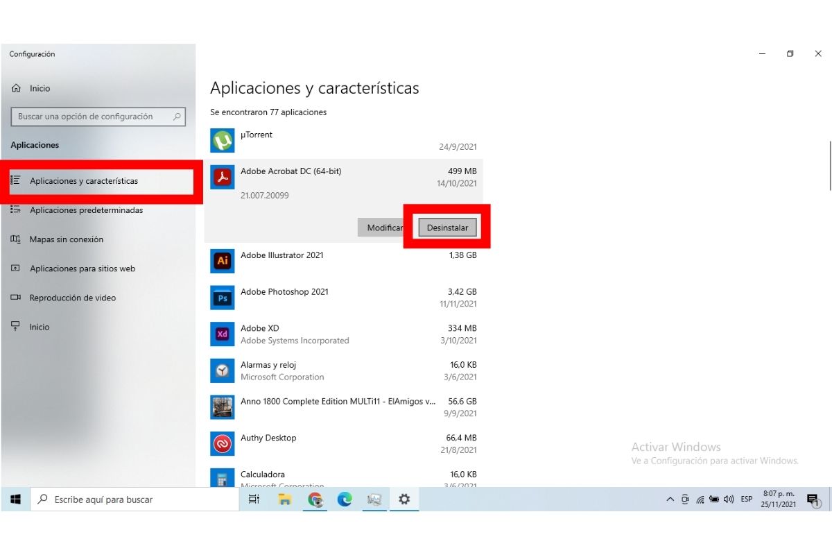 ordenador lento Desinstalar programas