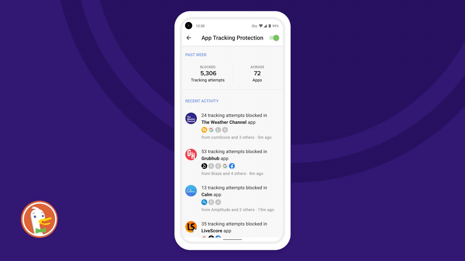 DuckDuckGo: bloqueo de rastreo de aplicaciones en