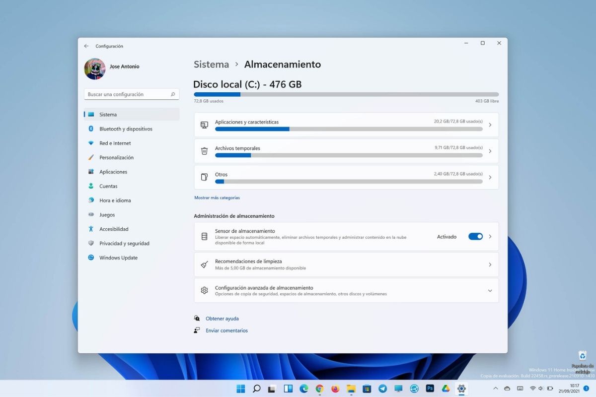 Limpiar Windows 11