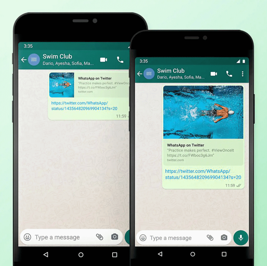 WhatsApp mejora la vista previa de los enlaces