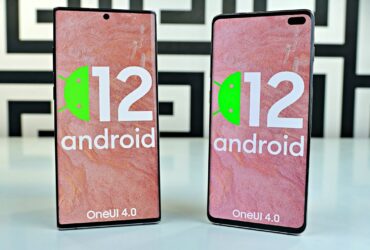 Samsung Galaxy S10 y Galaxy Note 10 con Android 12