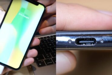 iPhone X con USB-C