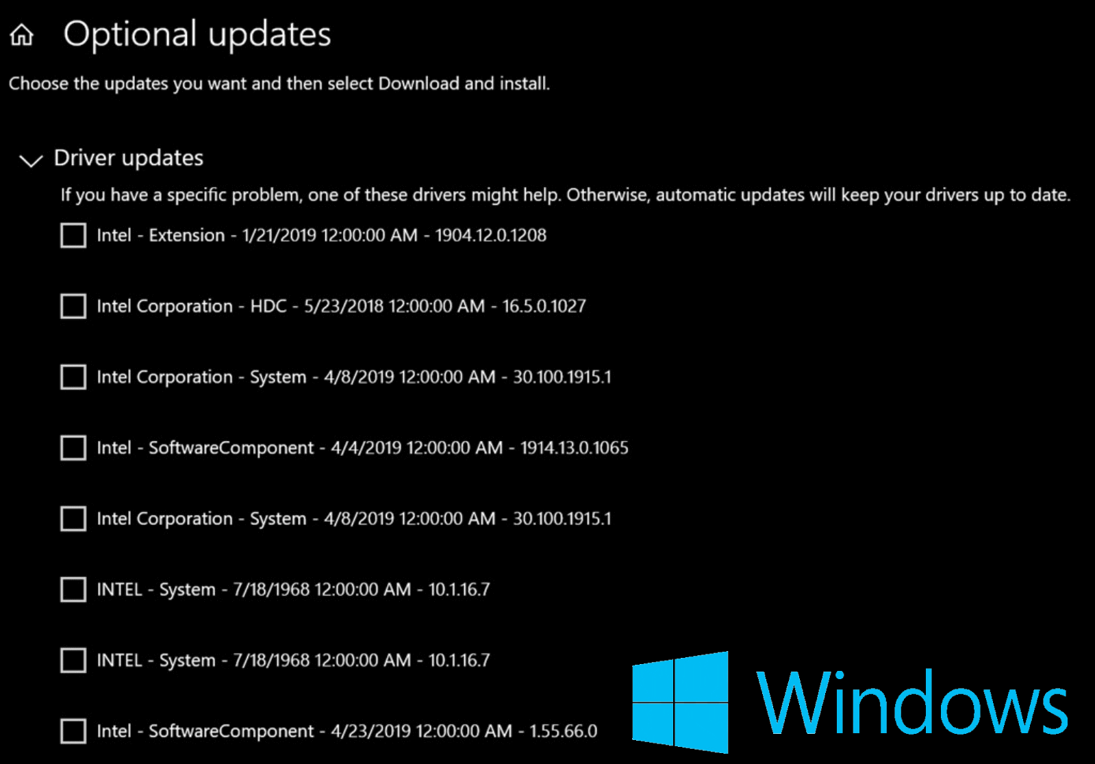 Controladores antiguos en Windows 10 y 11