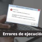 Errores en tiempo de ejecución