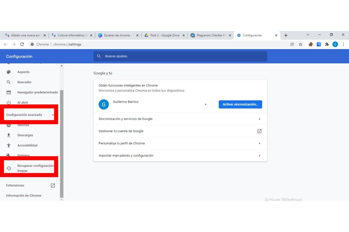 Escáner de Chrome