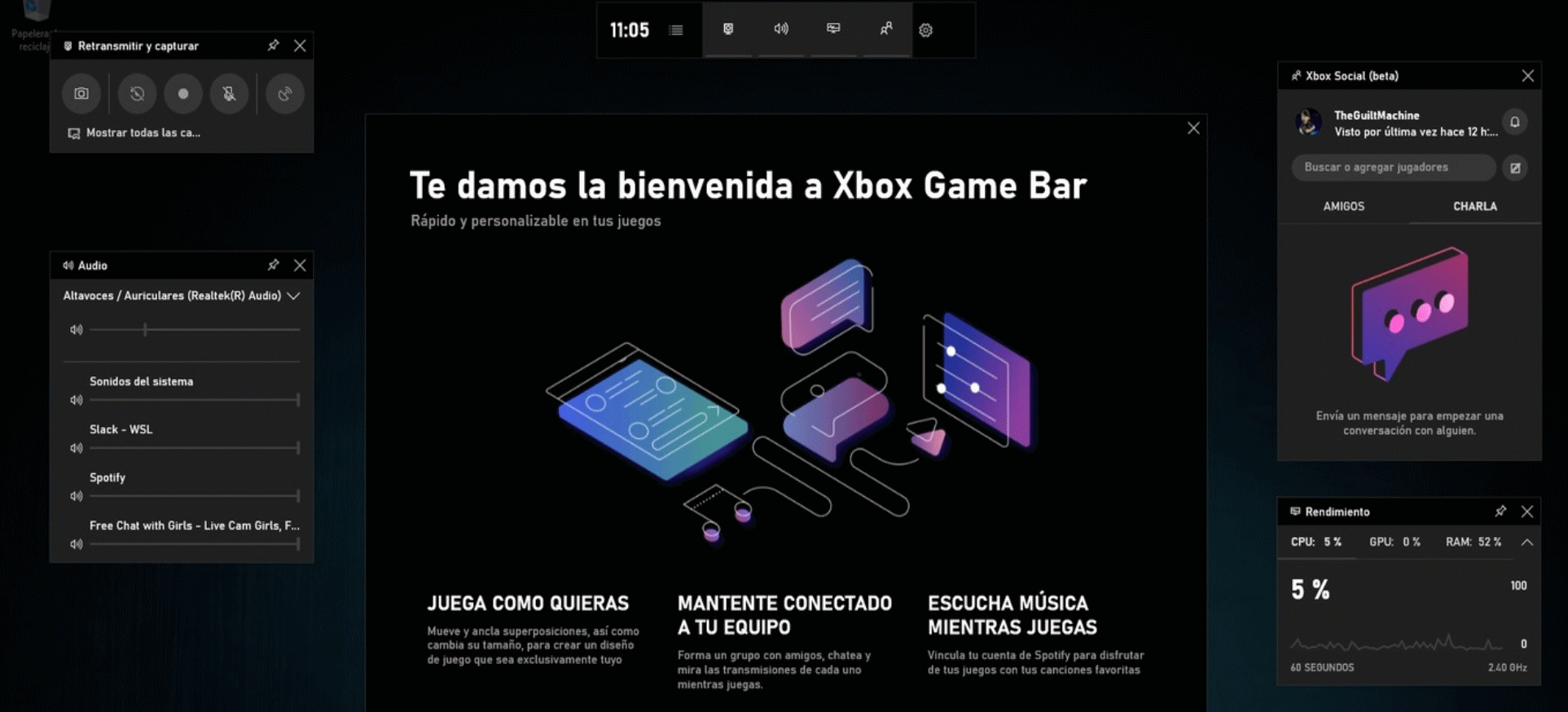 Grabar la pantalla de Windows 11