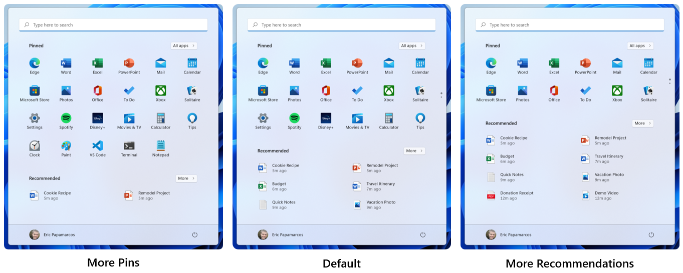 Personalización del Menú Inicio de Windows 11