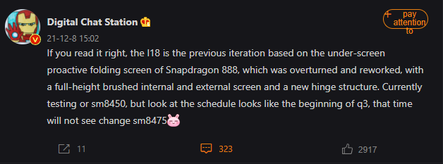 Xiaomi MIX 5 con Snapdragon 8 Gen 1