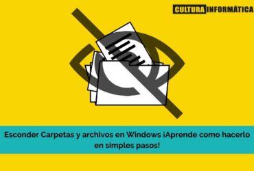 Carpetas y archivos ocultos en Windows 10