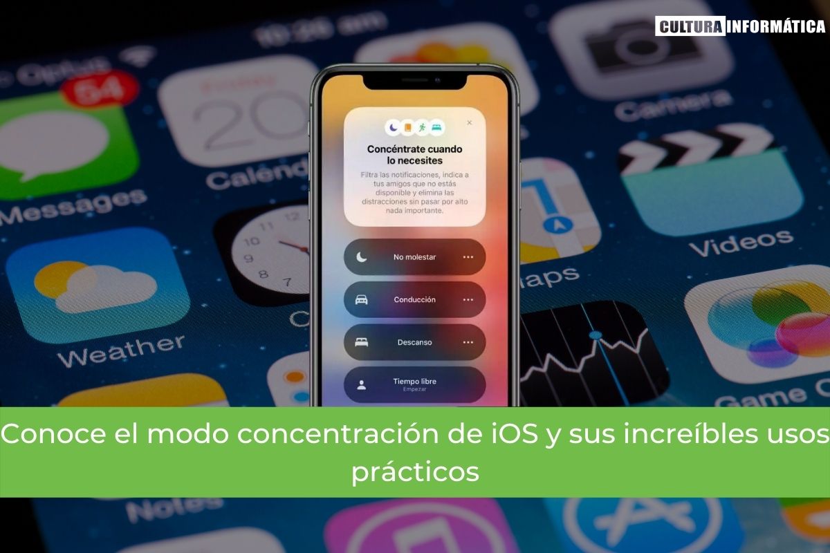 modo concentración de iOS