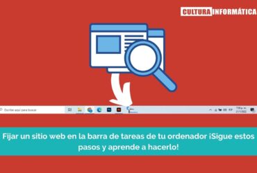 Fijar un sitio web en la barra de tareas
