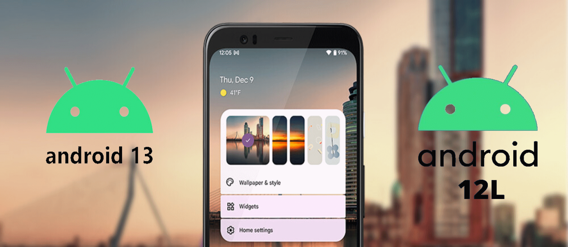 Novedades de Android 12L y Android 13