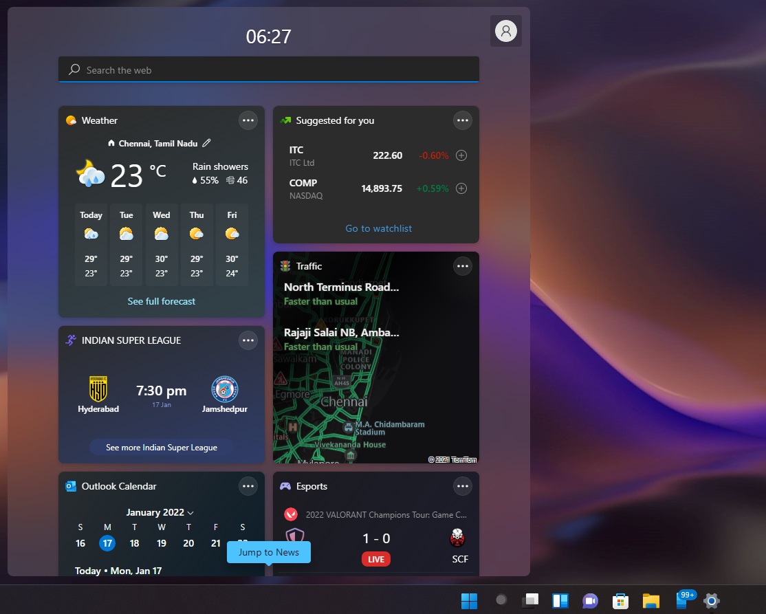 Nuevos Widget en Sun Valley 2