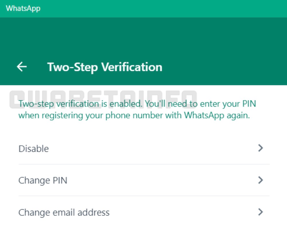 Verificación en dos pasos WhatsApp Web