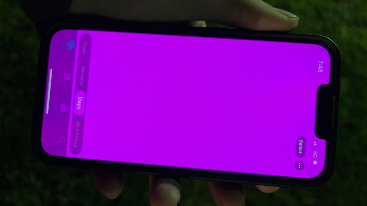 iPhone 13 Pantalla Rosa