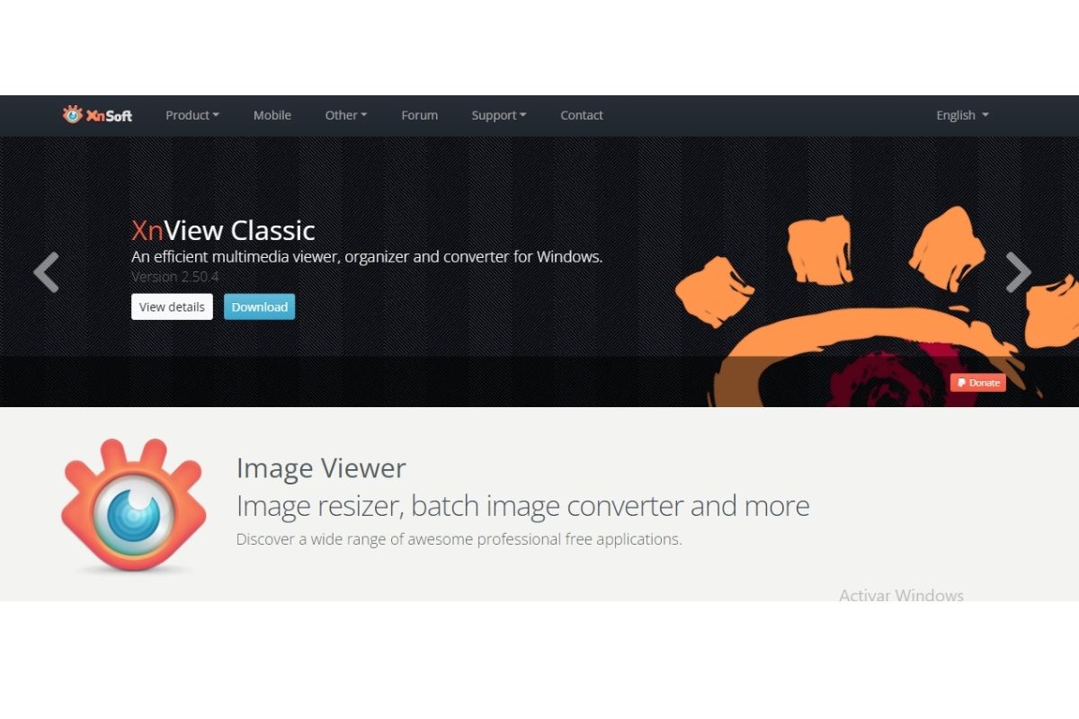 xnview visualizador de fotos para Windows 10