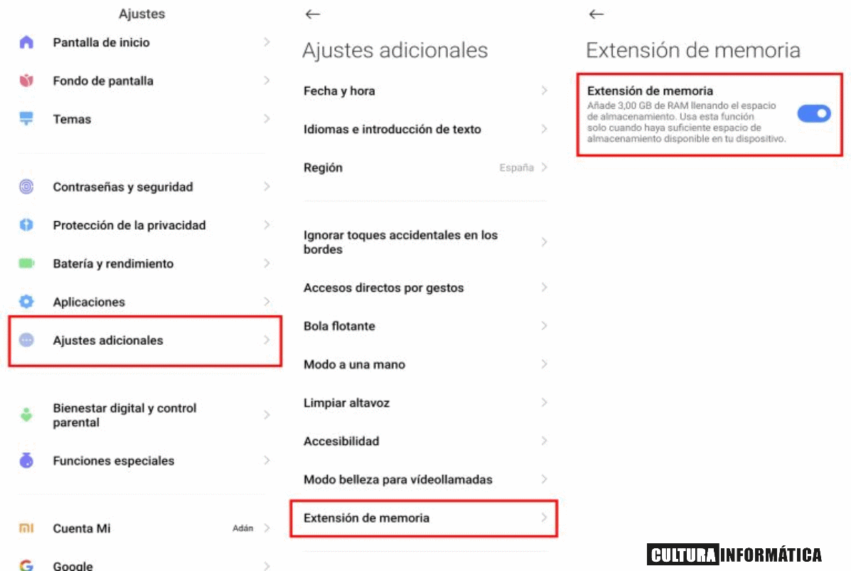 Activar la memoria RAM virtual en tu teléfono Xiaomi