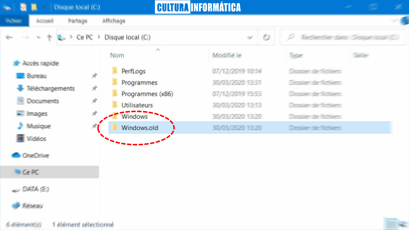 Carpeta Windows.old | Microsoft 