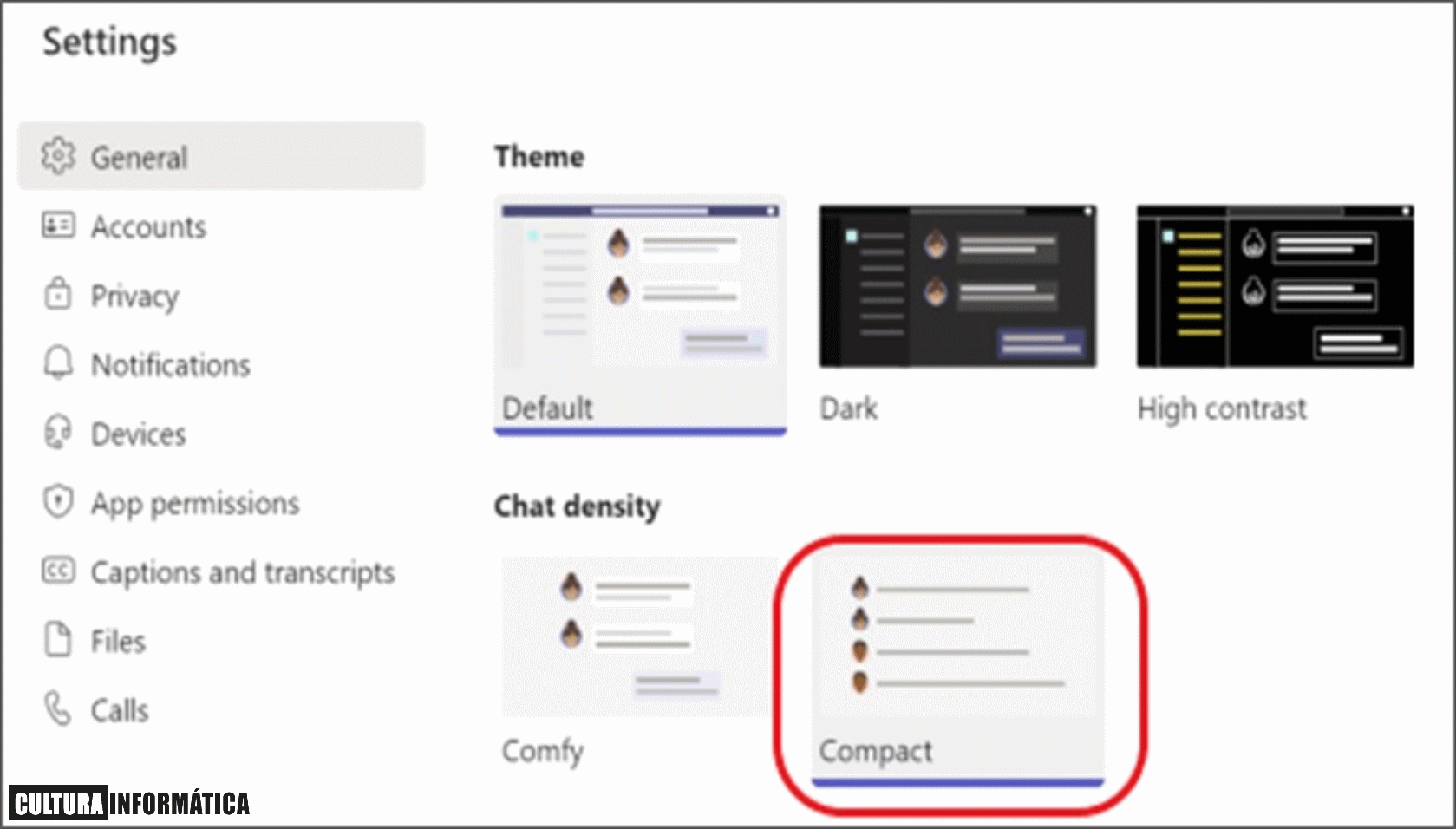 Microsoft Teams | Modo Compacto