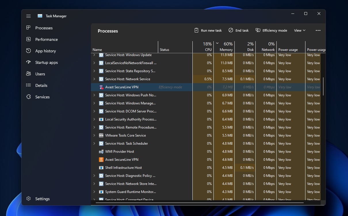 Modo Eficiencia Windows 11