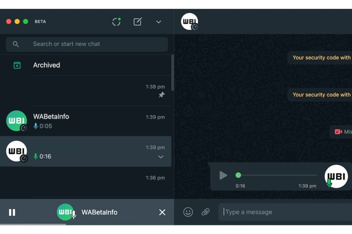 Reproductor de audios para WhatsApp