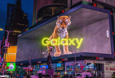 Samsung promociona los Galaxy S22 con un Tigre virtual