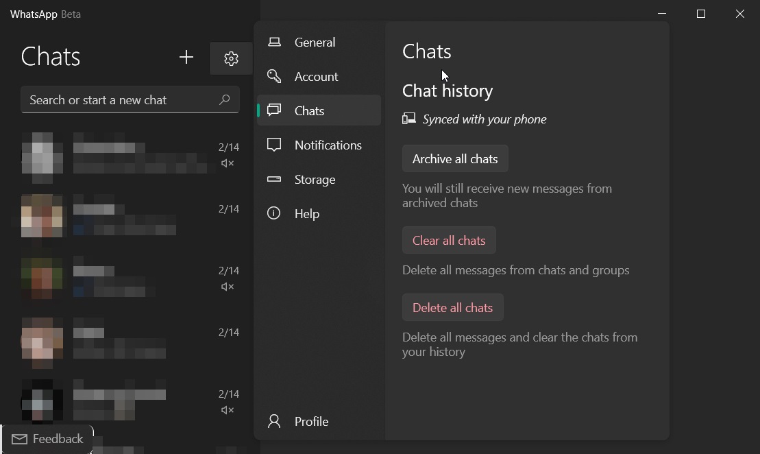 WhatsApp UWP